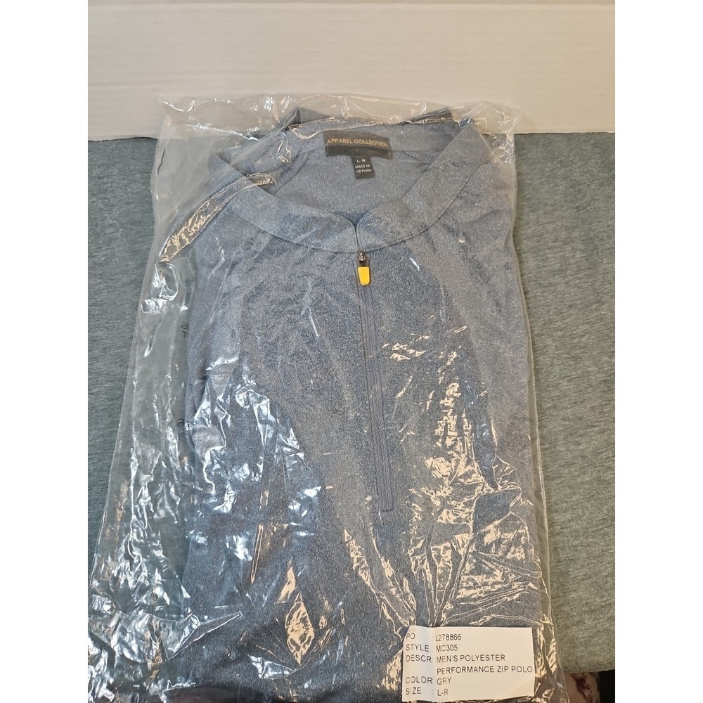 Mcdonalds Crew Shirt Size Large Quarter Zip Short Sleeve Workwear Uniform MC305 - Picture 2 of 5